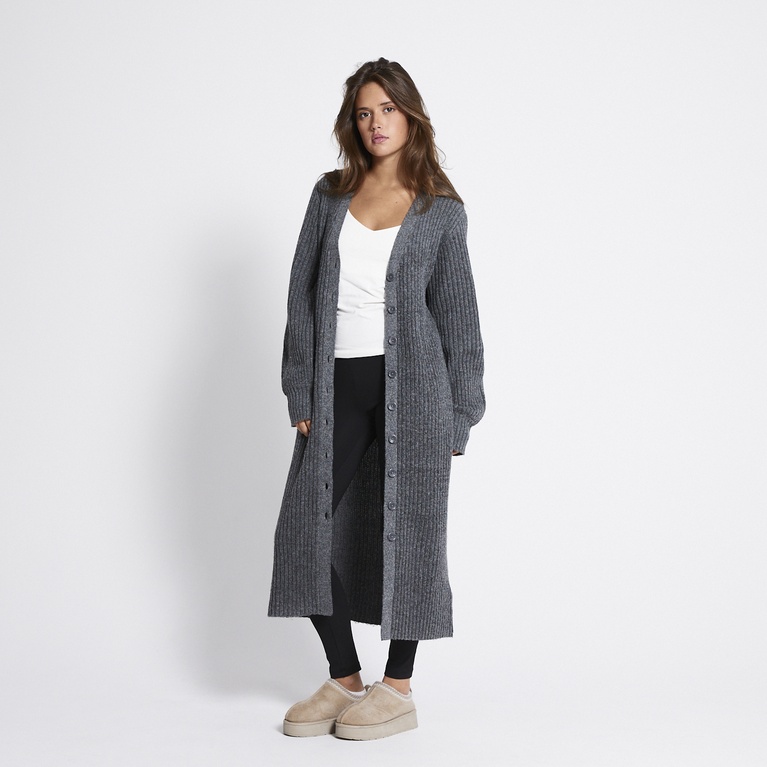 Ribbed knit cardigan dress "Lindsey"